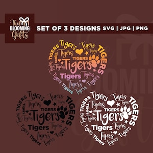 Tigers Svg, Home of the Tigers, Cricut, Sublimation, Tiger Mom Svg, Tigers Mascot Svg, Tigers Shirt Svg, Tigers School Spirit Svg, Cut Files