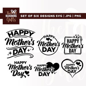 Feliz Día de la Madre SVG, Paquete de SVG del Día de la Madre, Cricut, Sublimación, SVG para Mamá, Regalo para Ella SVG, SVG de Mamá, SVG de Amor de Mamá, SVG de Madre