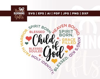 Child of God Kids Svg, Christian Toddler Tee (Digital Download)