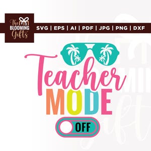 先生モードオフ SVG、学校最終日 SVG、クリカット、昇華転写、授業終了 SVG、先生の夏休み SVG、先生の非番 SVG、さようなら