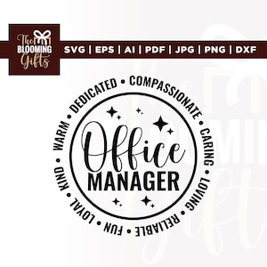 Gerente de escritório svg, Cricut, Png, Svg, sublimação, Design de camisa de gerente png, Colega de trabalho svg, Presente de agradecimento ao gerente svg, Gerente svg