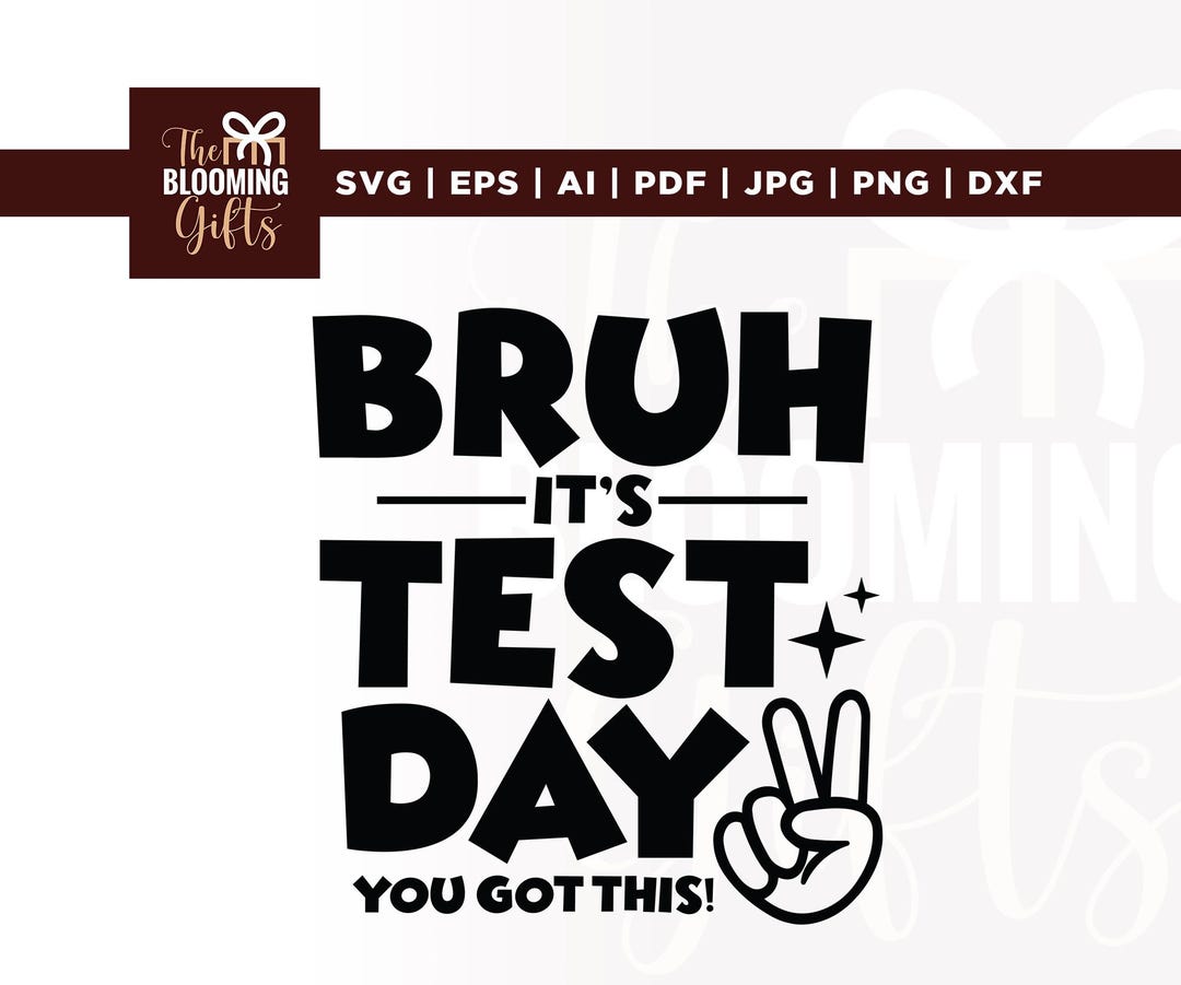 It’s Test Day You Got This Svg, Rock the Test Svg, Test Day Svg, Cricut ...