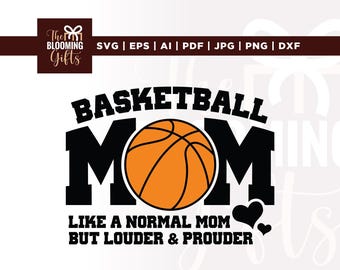 Basketball Mom SVG, Game Day Cut File (Digital Download)