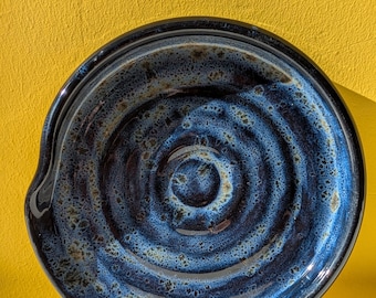 Keramische Löffelablagen – Blau mit OzeanVibe – handgemacht, einzigartiger Farbverlauf, praktisches Küchenaccessoire – kleines Geschenk