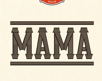 Western Mama embroidery design, western embroidery design, 4x4 hoop designs, digital files
