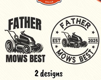 Archivo de bordado a máquina para papá, diseño de bordado para papá, regalos para papá, regalo para esposo, regalo para el Día del Padre (2 diseños)