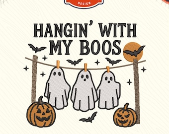 Hangin' with my Boos – projekt haftu maszynowego, Halloween (pliki cyfrowe)