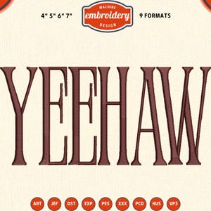 Yeehaw embroidery design, My first rodeo embroidery, western embroidery design, 4x4 hoop designs, digital files