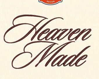 Heaven Made Embroidery Design, Christian Embroidery (Digital Download)