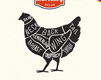 Chicken Map Embroidery File, Funny chicken Embroidery Design, DST PES File for Embroidery Machine