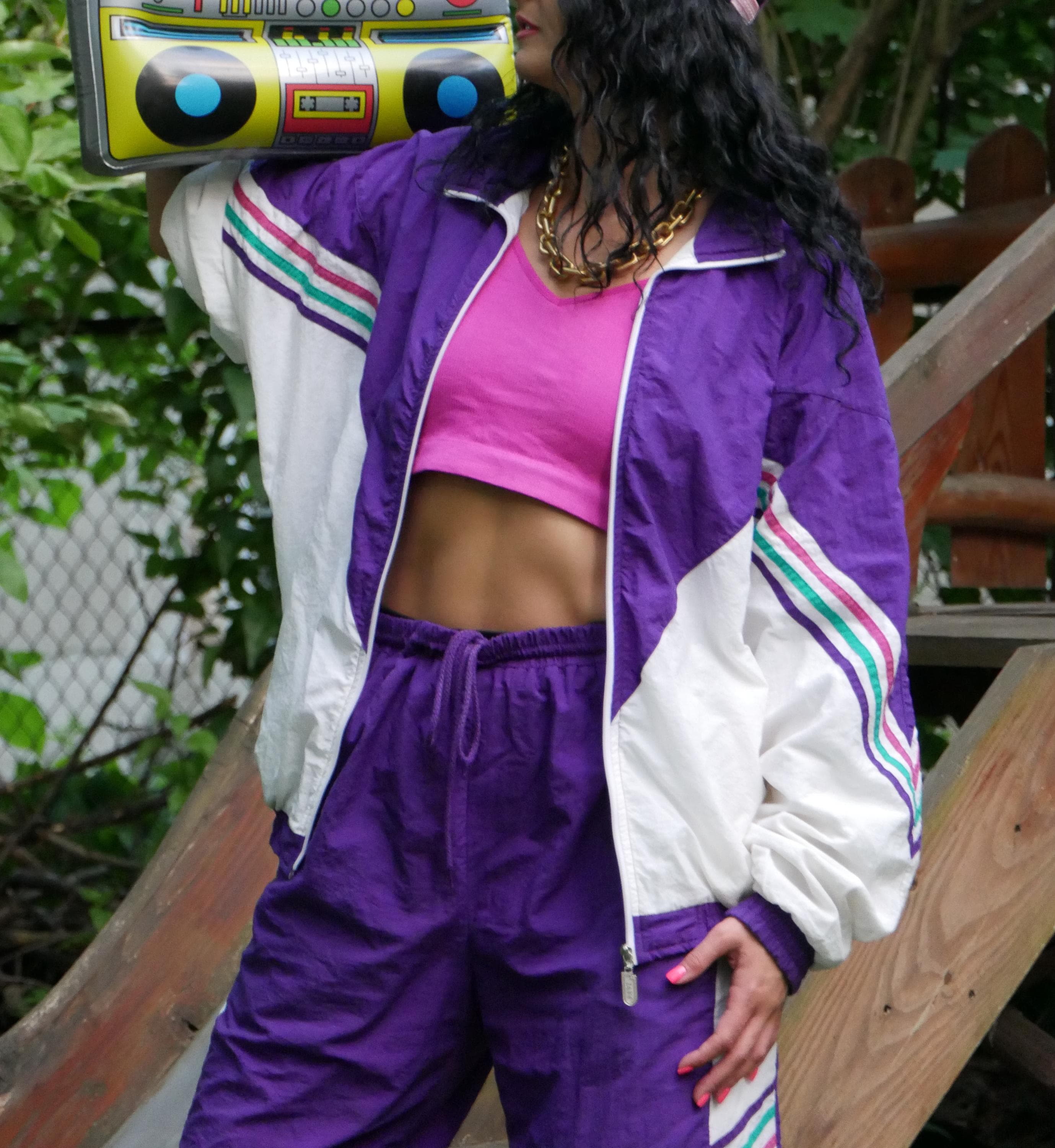 Vintage Purple Tracksuit - Etsy