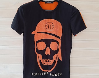 Camiseta vintage Philipp Plein talla L, unisex, elegante y única.