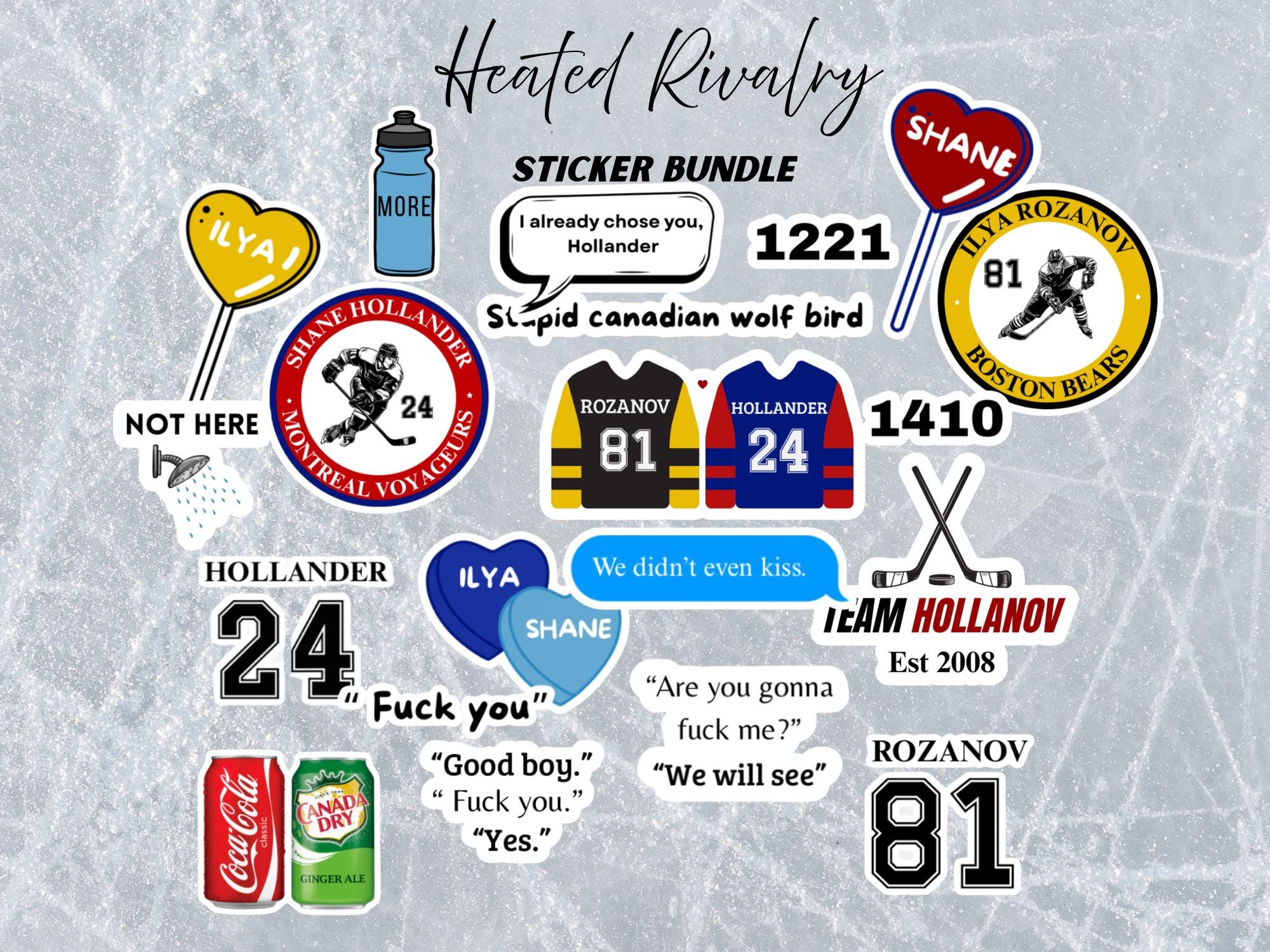 Heated Rivalry Printable Stickers/ Rachel Reid Merch/ Heated Rivalry ...