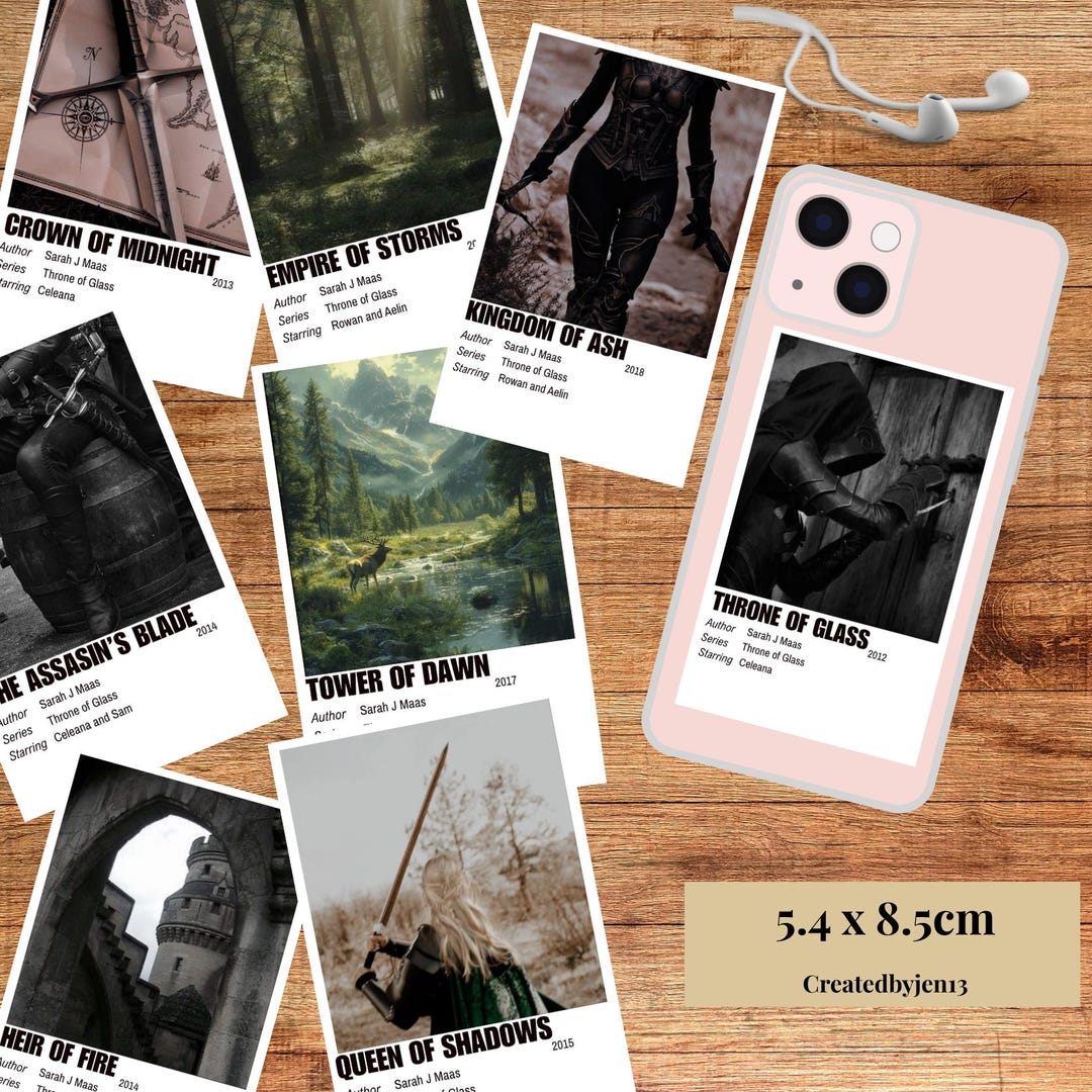 Throne of Glass Series Mini Printable Polaroid/ Sarah J Maas Inspired ...