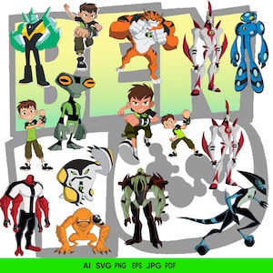 Ben 10 , Alien Force svg, Ben 10 Bundle svg, Alien 10 svg, Superhero PNG, Ben 10 Sticker svg, Ben10 Tumbler svg, digital product, printable