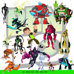 Ben 10 alien PNG ben 10 Png alienígenas dibujos animados png Archivo para Cricut, Para ben 10, clipart, Cut File, Png, SVG
