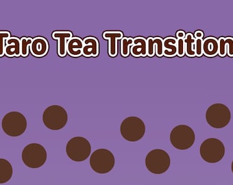 Boba Tea Transition Stinger Video OBS Green Screen Thai Matcha Taro Twitch Streamer