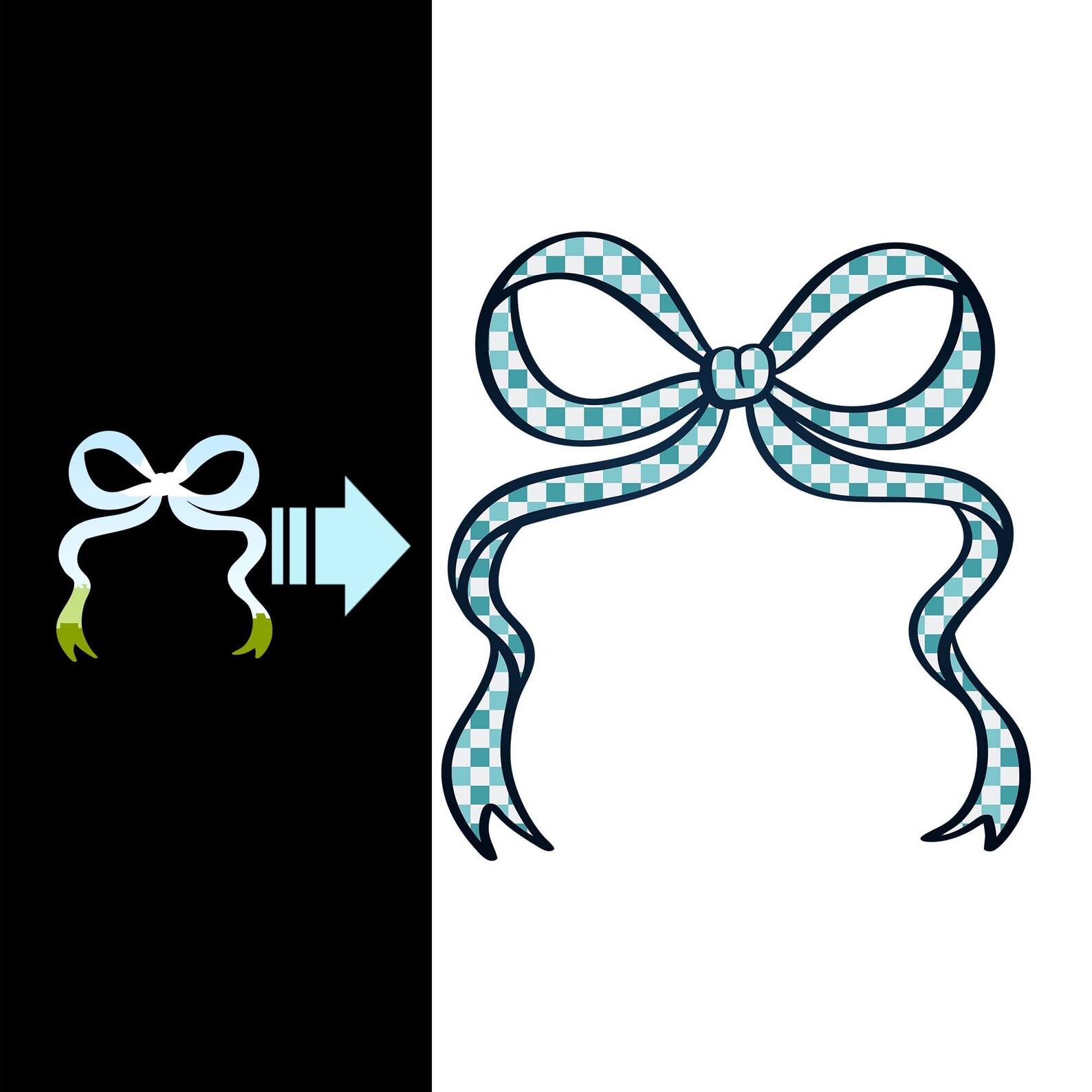Coquette Bow Canva Frame Template (digital Download) - Etsy