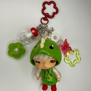Authentische PopMart Hirono Figur - The other One Series - Amnesia - Handgemachter Taschenanhänger Cluster Schlüsselanhänger Trinket Y2K Kawaii - Moody Schlüsselanhänger
