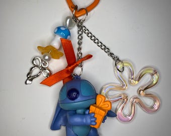 Disneys Lilo och Stitch - Stitch-figurer - Handgjord väskberlock - Klusternyckelring - Y2K-stil Kawaii