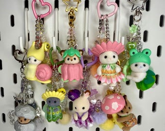 Handgemachter Feenwald Waldtiere Waldtiere Wesen Taschenanhänger