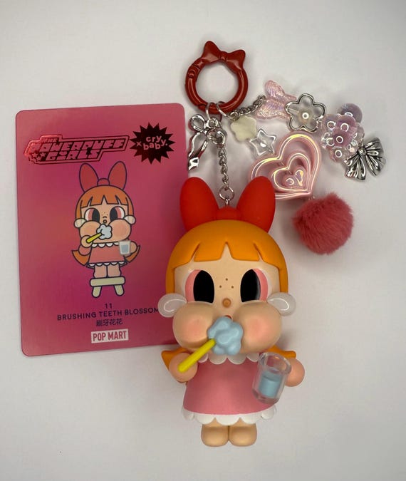 Authentic Popmart CRY BABY X Powerpuff Girls - Brushing