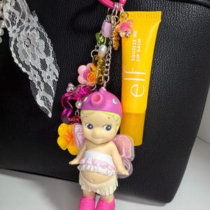 Authentic Sonny Angel - Marine Series - Seahorse - Handmade Bag Charm Cluster Keychain Trinket Y2K Kawaii