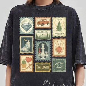 City of Forks Comfort Farben Shirt, Twilight inspiriertes T-Shirt, Gabeln Washington T-Shirt, Buch-Liebhaber Geschenk, Hoa Hoa Hoa Saison Shirt