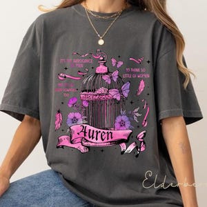 Plated Prisoner Comfort Colors Shirt, Auren Goldfinch Tee, Gold Cage Bookish T-Shirt, Fantasy Book Lover Gift, Dark Romance Reader Shirt