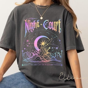 The Night Court Velaris Comfort Colors Shirt, City of Starlight T-Shirt, Fantasy Bookish Tee, ACOTAR Inspired Shirt