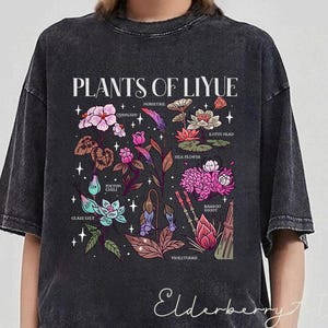 Floral Game Lover Comfort Colors Shirt, Wildflower Gamer T-Shirt, Genshin Inspired Qingxin Tee, Cute Floral Gaming Shirt