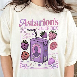Astarion’s Juice Box Comfort Colors Shirt, Funny BG3 Astarion Tee, Baldur’s Gate Inspired T-Shirt, Dark Humor Gamer Gift, RPG Fan Shirt