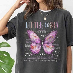 Little Osha Butterfly Comfort Colors Shirt, Saeris Fane Kingfisher Inspired Tee, Quicksilver Fan Tshirt, Book Club, BookTok, Shadow Daddy