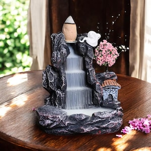 Zen Backflow Incense Burner – Waterfall Aroma Censer, Yoga & Meditation Fragrance Holder