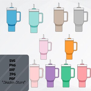 Stanley Tumbler Cup, Stanley Cup Inspired SVG, tumbler svg, stanley cup sticker, Stanley Quencher Cup Inspired SVG, instant download.