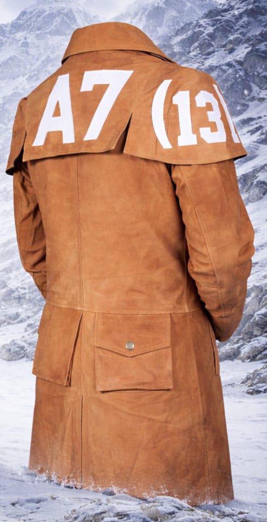 NCR A7 Ranger Suede Leather Duster Coat - Fallout Cosplay Trench - Etsy