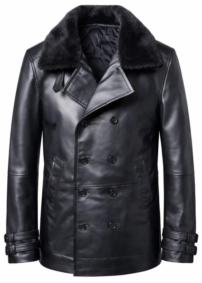 RE-9 Leon S Kennedy Resident Evil Black Hand Made Mens Leather
