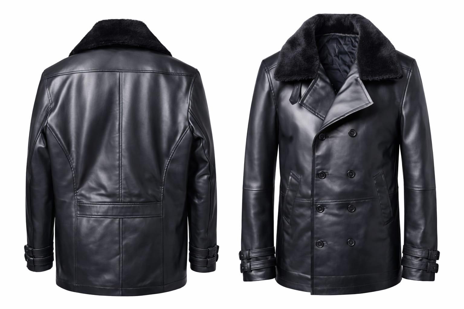 RE-9 Leon S Kennedy Resident Evil Black Hand Made Mens Leather