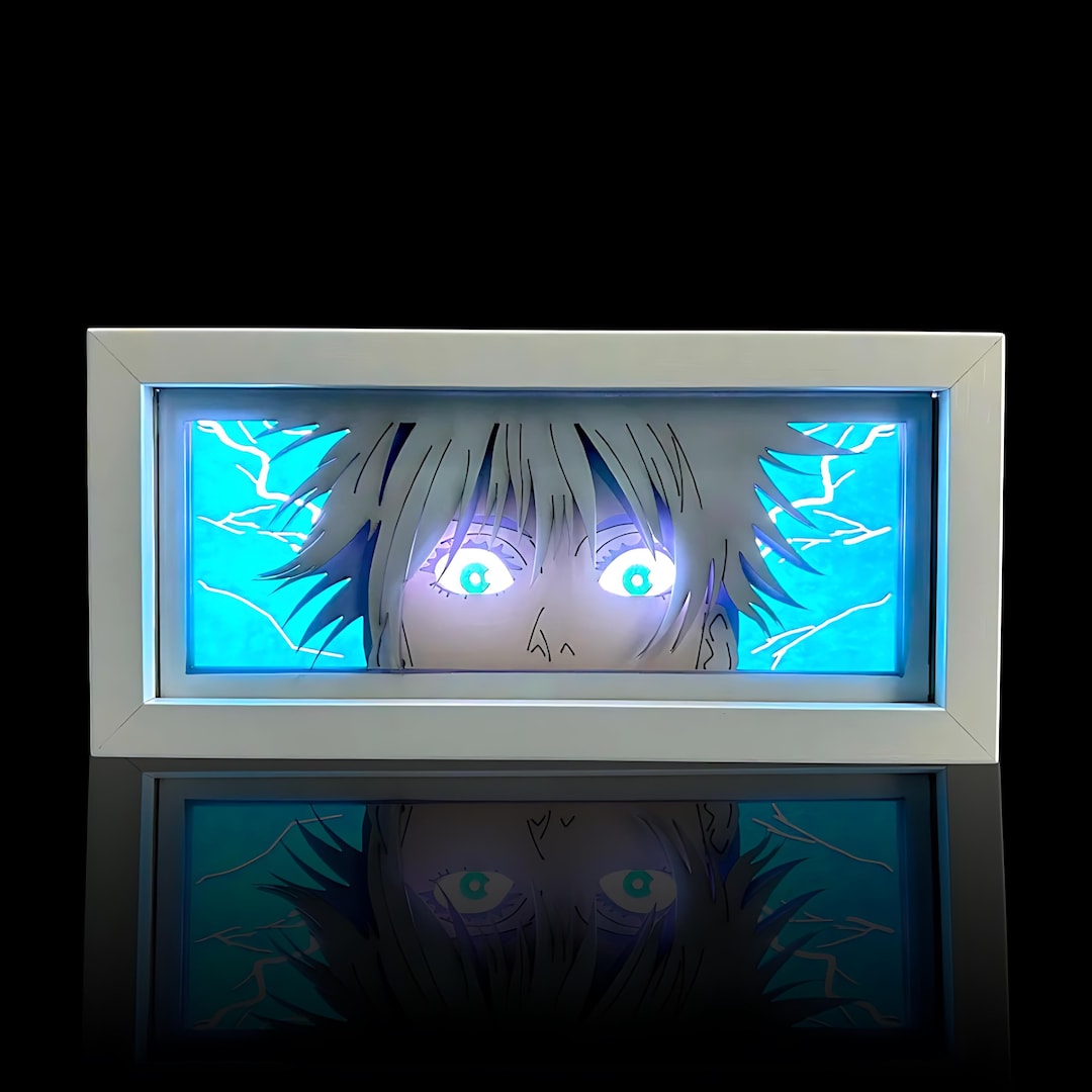 Gojo Satoru Jujutsu Kaisen LED Shadow Box, Anime Lightbox Figure, Manga ...