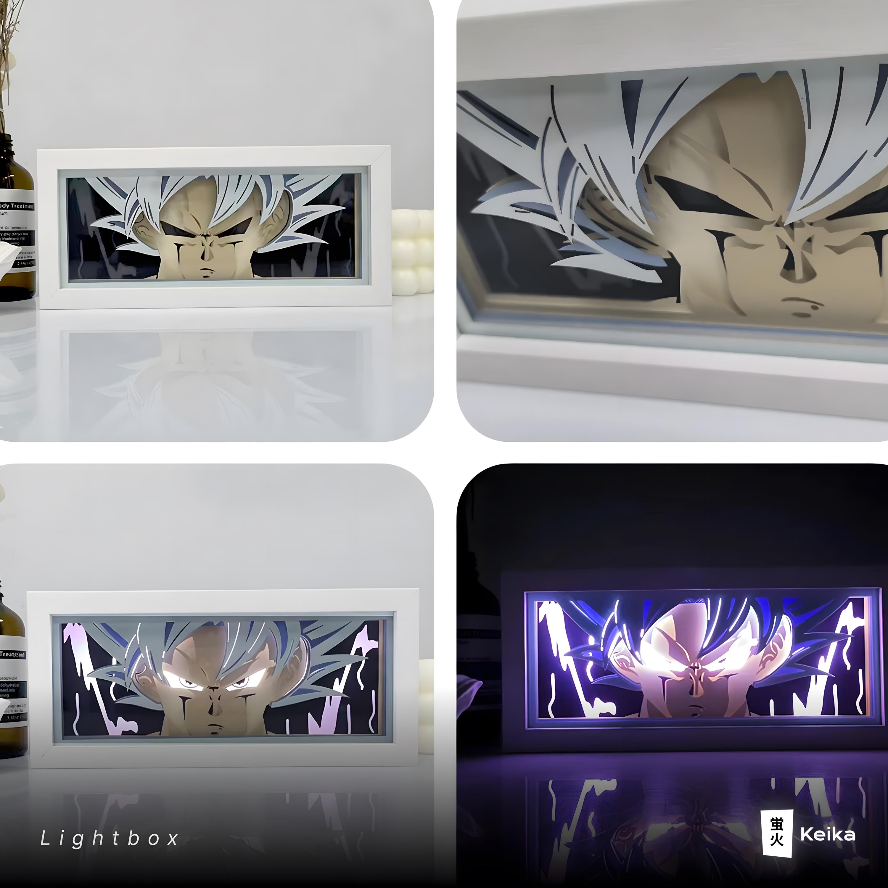 Anime Super Ultra LED Shadow Box, Lightbox Figure, Neon Desk Night ...