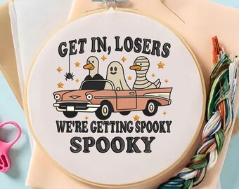 Halloween Goose Embroidery File: Horror Character Design (6 Sizes, Instant Download)