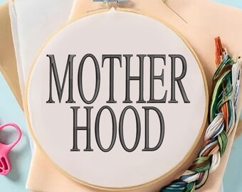 Motherhood Coquette Embroidery Design Bundle: Retro Sarcastic Mama (6 Sizes) (Digital File)