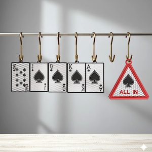 FSL Pocker 10,J,Q,K,A Ornament  Lace Embroidery (Digital Download) 3size