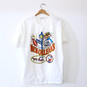 Vintage New Orleans NOLA Louisiana Bourbon Street Jazz T Shirt XL