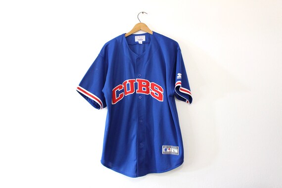 Vintage Chicago Cubs Baseball MLB Starter Jersey Large Etsy Canada