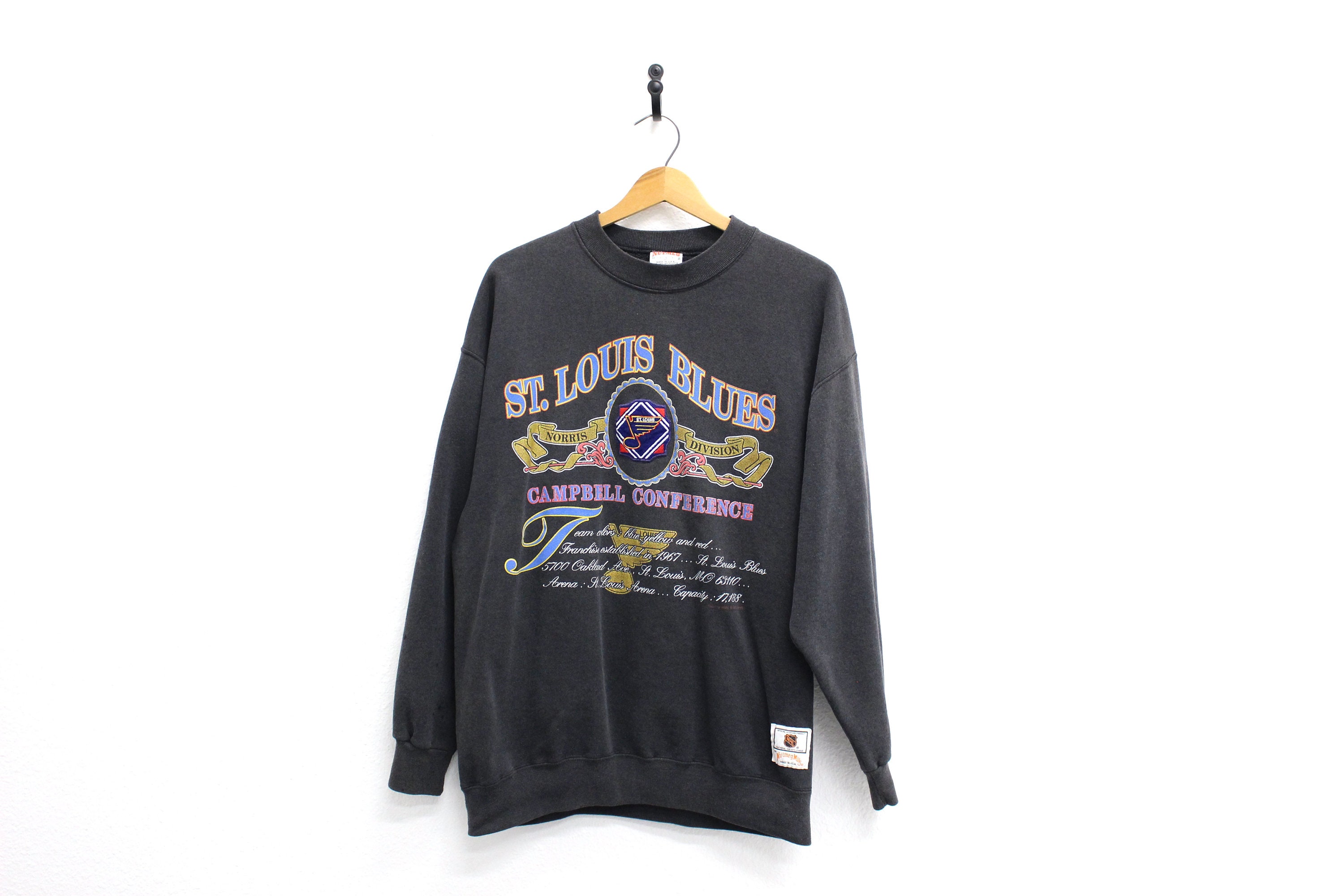 Vintage NHL (Logo Athletic) - St. Louis Blues Crew Neck Sweatshirt