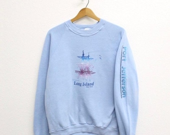 Vintage Long Island Port Jefferson New York Sweatshirt XL