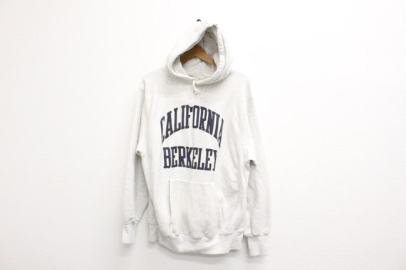 U.C. Berkeley Cal Champion Hoodie Sweatshirt in White | Men's | Size X-Large