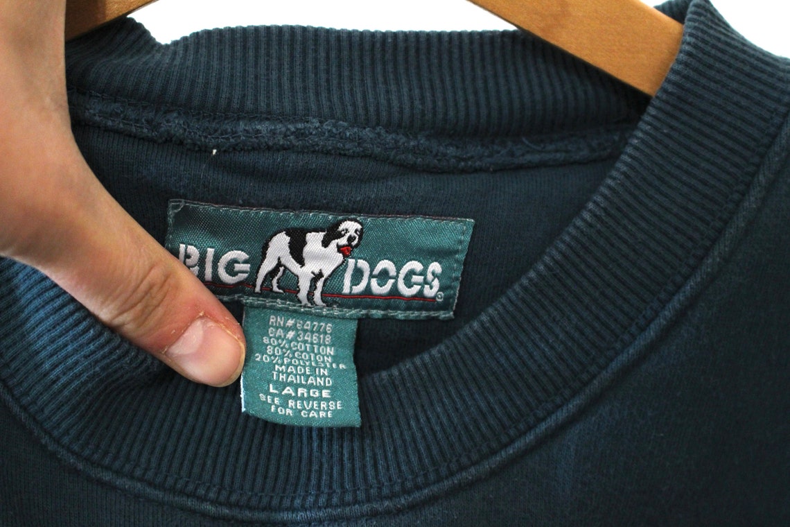 Vintage Big Dogs Sportswear Sweatshirt Large Etsy