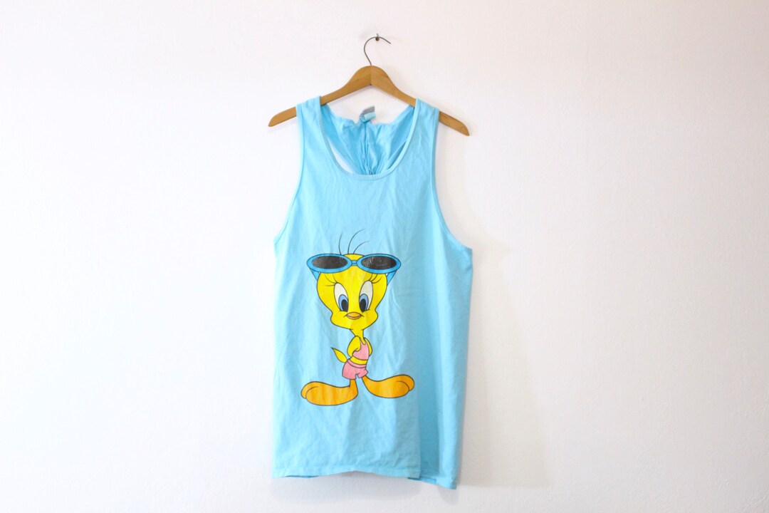 Vintage Looney Tunes Tweety Bird Tank Top XL Etsy